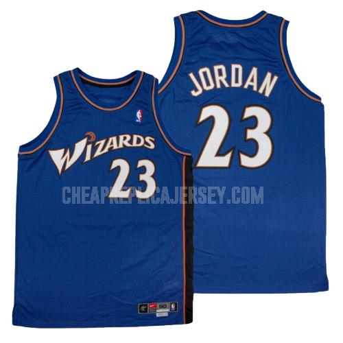 men's washington wizards michael jordan 23 blue hardwood classics replica jersey