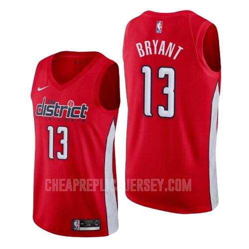 men's washington wizards thomas bryant 13 red earned edition replica jersey