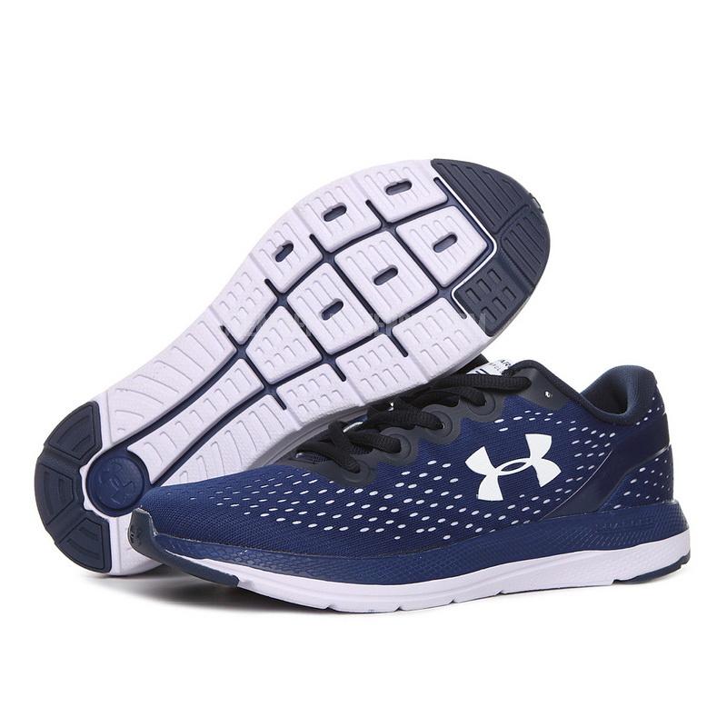 run50 men's blue charged impulse under armour running shoes