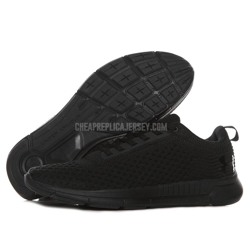 run57 men's black charged under armour running shoes
