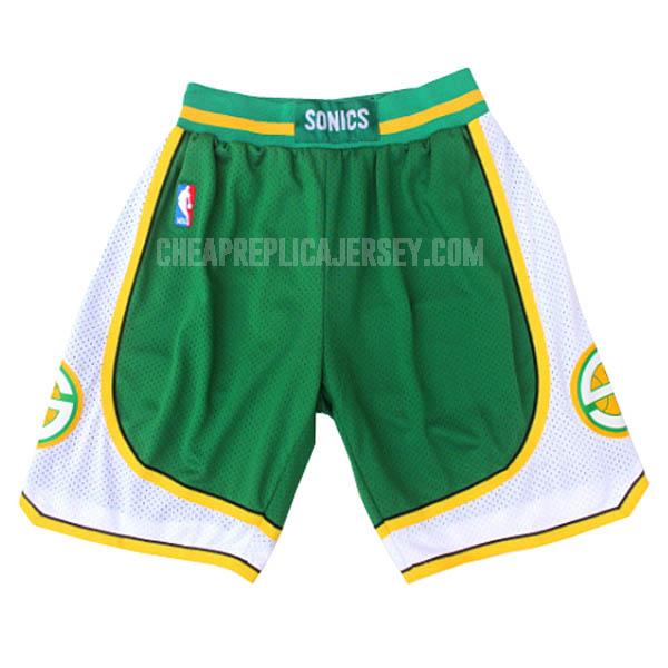 super sonics green nba shorts