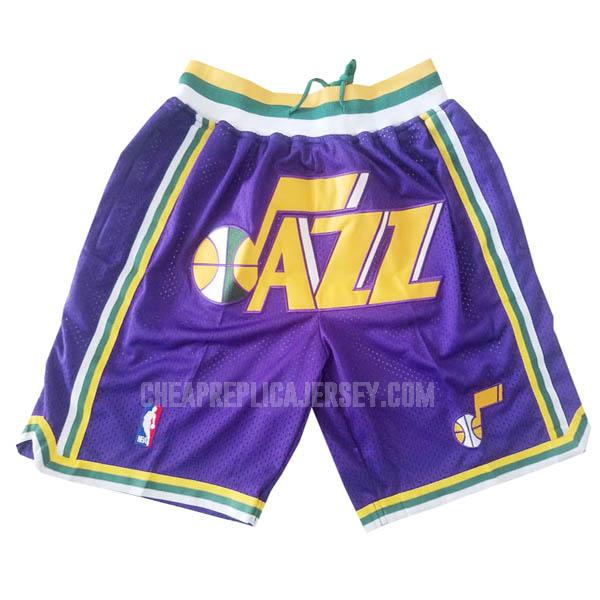 utah jazz purple just don pockett nba shorts