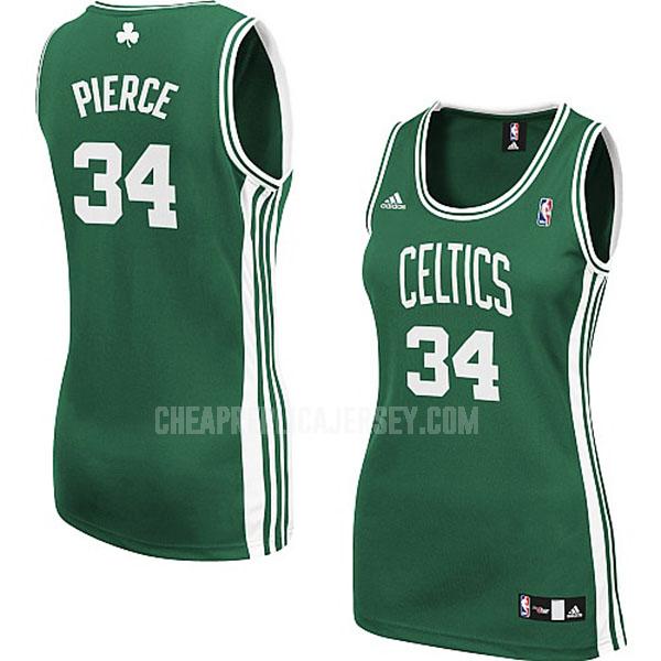 women's boston celtics paul pierce 34 green road replica jersey