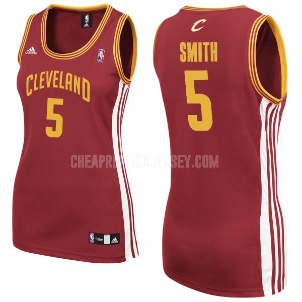 women's cleveland cavaliers jr smith 5 red classic replica jersey