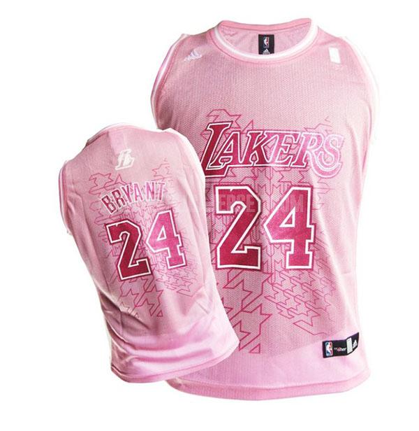 women's los angeles lakers kobe bryant 24 pink classic replica jersey