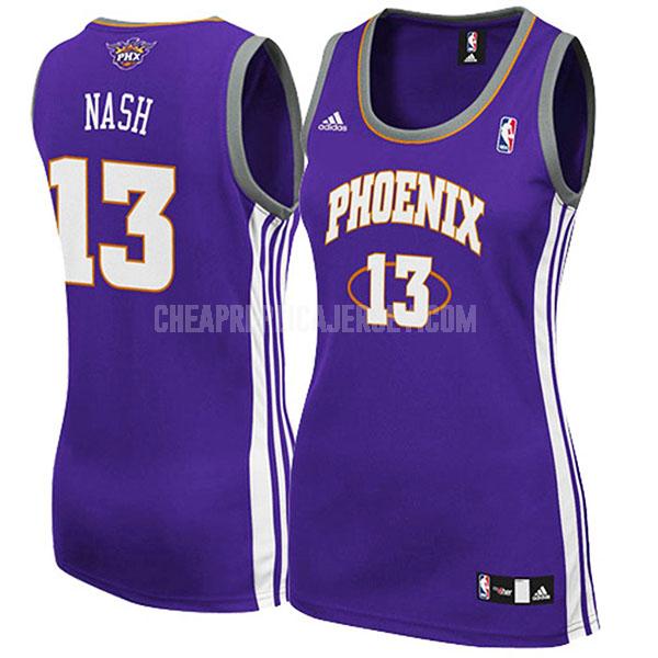 women's phoenix suns steve nash 13 purple classic replica jersey