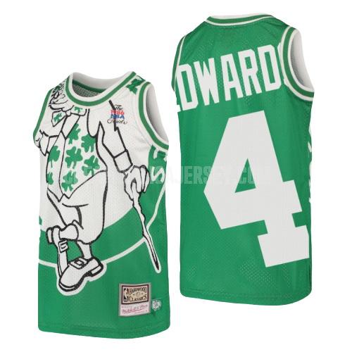 youth boston celtics carsen edwards 4 green hardwood classics big face replica jersey