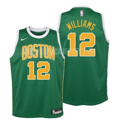 youth boston celtics grant williams 12 green earned edition replica jersey