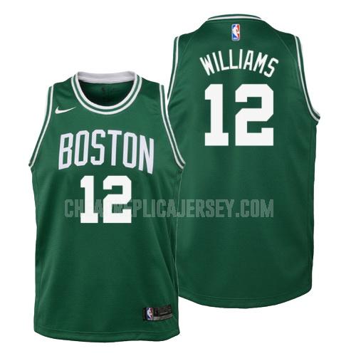 youth boston celtics grant williams 12 green icon replica jersey
