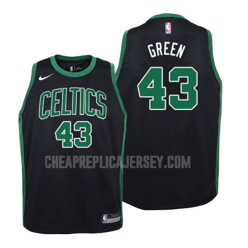 youth boston celtics javonte green 43 black statement replica jersey
