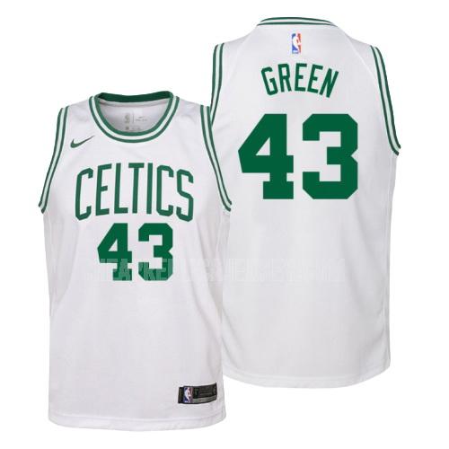 youth boston celtics javonte green 43 white green association replica jersey