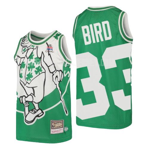 youth boston celtics larry bird 33 green hardwood classics big face replica jersey