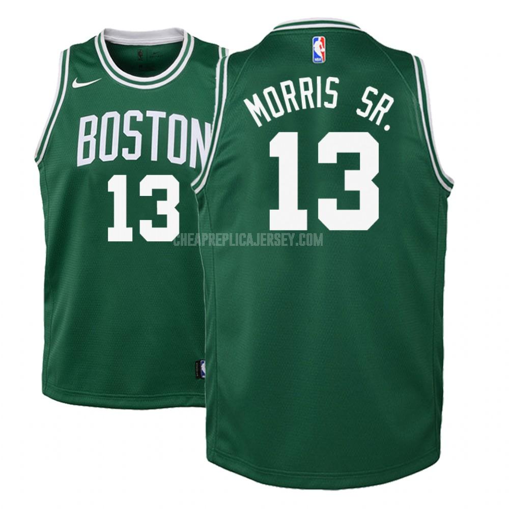 youth boston celtics marcus morris 13 green icon replica jersey