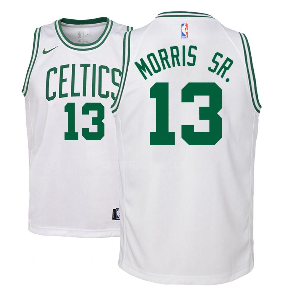 youth boston celtics marcus morris 13 white association replica jersey