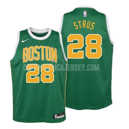 youth boston celtics max strus 28 green earned edition replica jersey