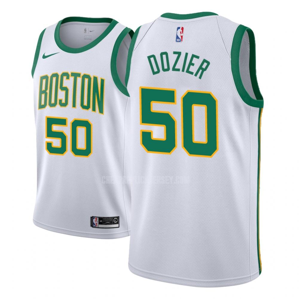 youth boston celtics p j dozier 50 white city edition replica jersey