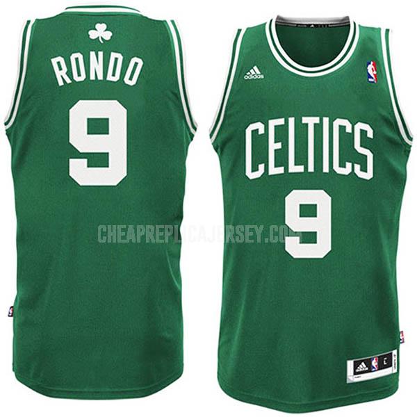 youth boston celtics rajon rondo 9 green white number replica jersey