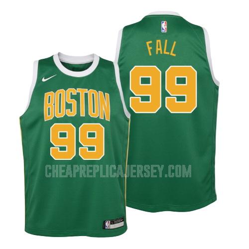 youth boston celtics tacko fall 99 green earned edition replica jersey