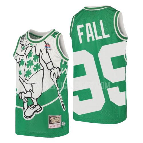 youth boston celtics tacko fall 99 green hardwood classics big face replica jersey
