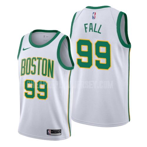 youth boston celtics tacko fall 99 white city edition replica jersey