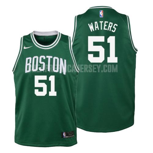 youth boston celtics tremont waters 51 green icon replica jersey