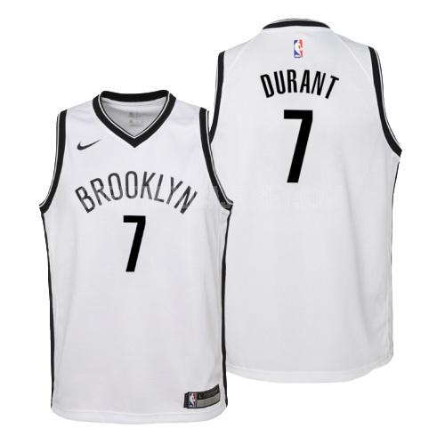 youth brooklyn nets kevin durant 7 white association replica jersey