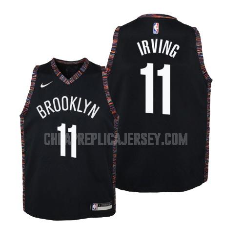 youth brooklyn nets kyrie irving 11 black city edition replica jersey