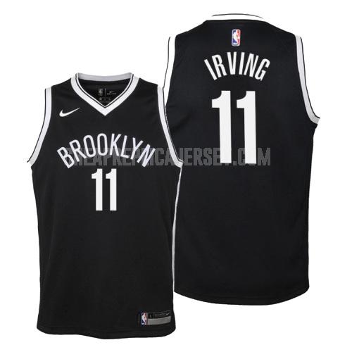 youth brooklyn nets kyrie irving 11 black icon replica jersey