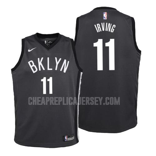 youth brooklyn nets kyrie irving 11 black statement replica jersey