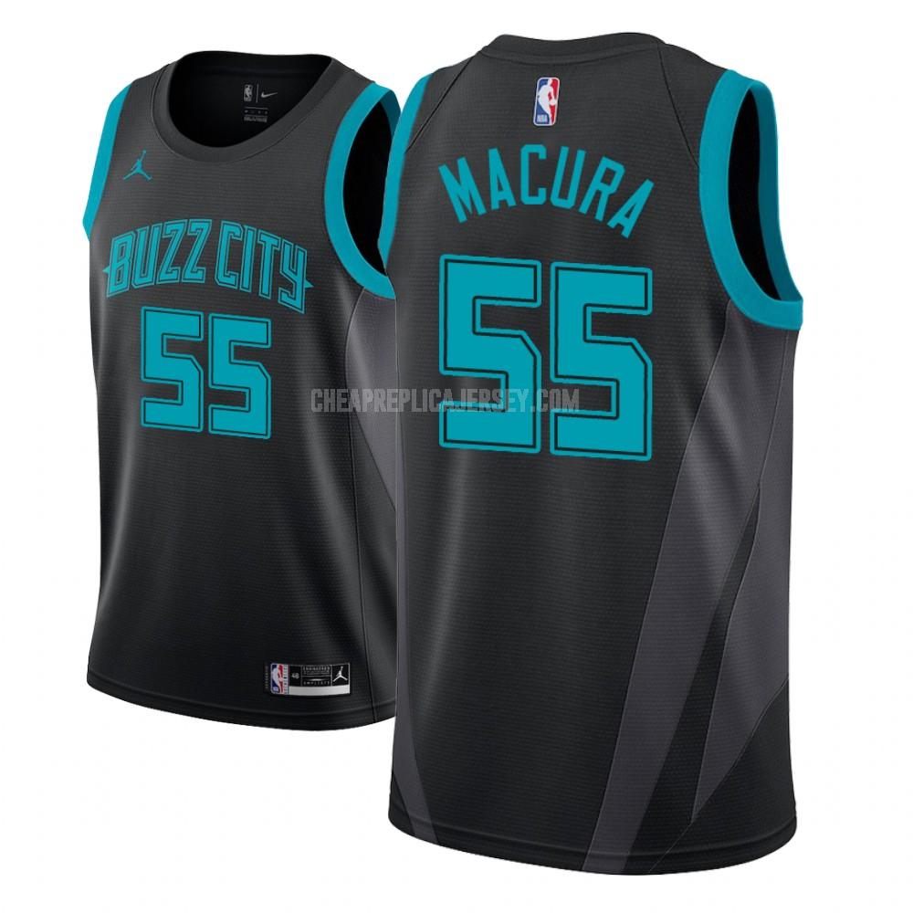 youth charlotte hornets jpmacura 55 black city edition replica jersey