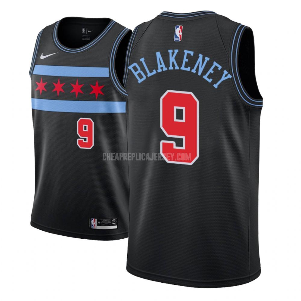 youth chicago bulls antonio blakeney 9 black city edition replica jersey