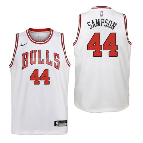 youth chicago bulls brandon sampson 44 white association replica jersey