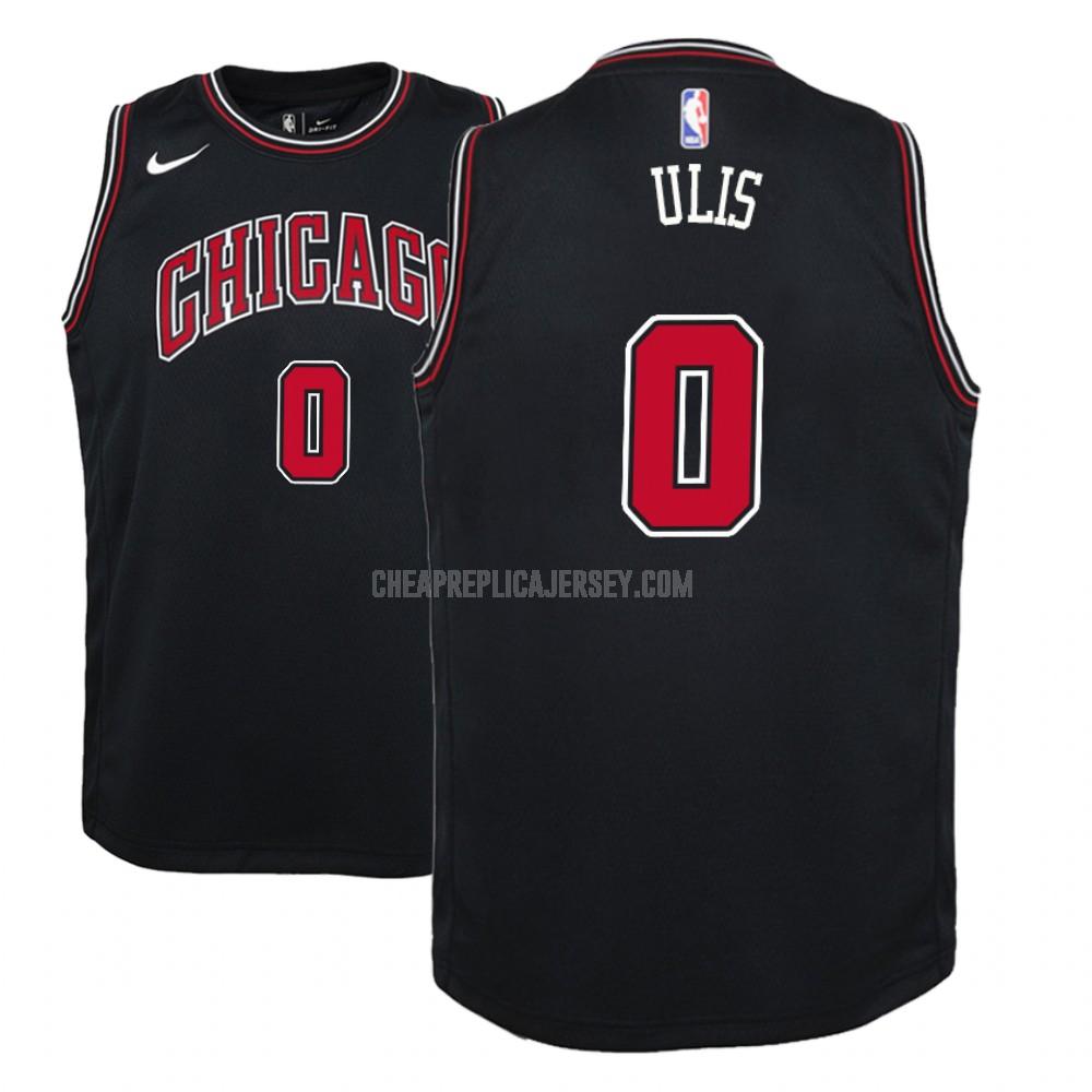 youth chicago bulls tyler ulis 0 black statement replica jersey