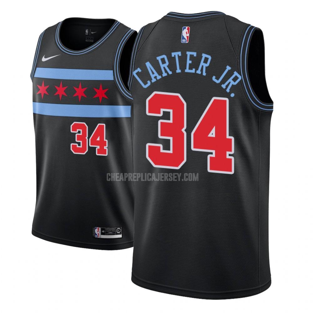youth chicago bulls wendell carter jr 34 black city edition replica jersey