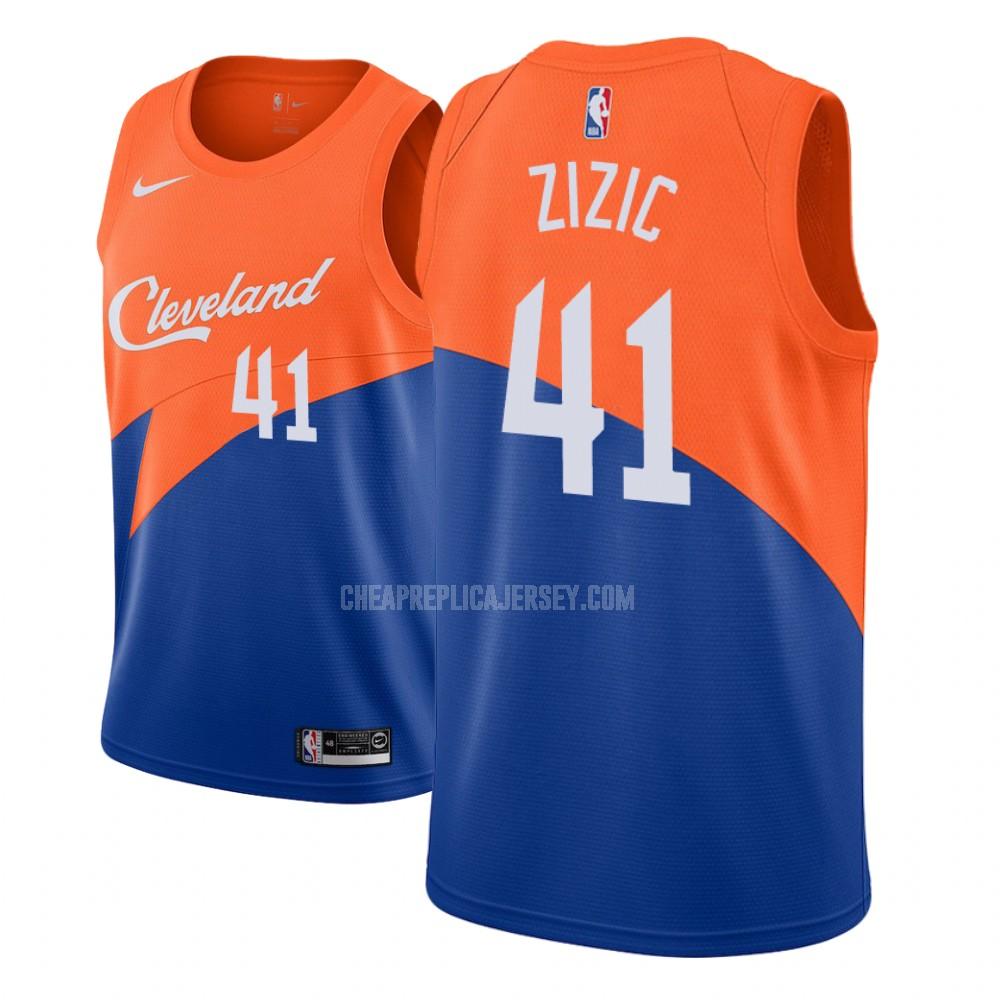 youth cleveland cavaliers ante zizic 41 blue city edition replica jersey