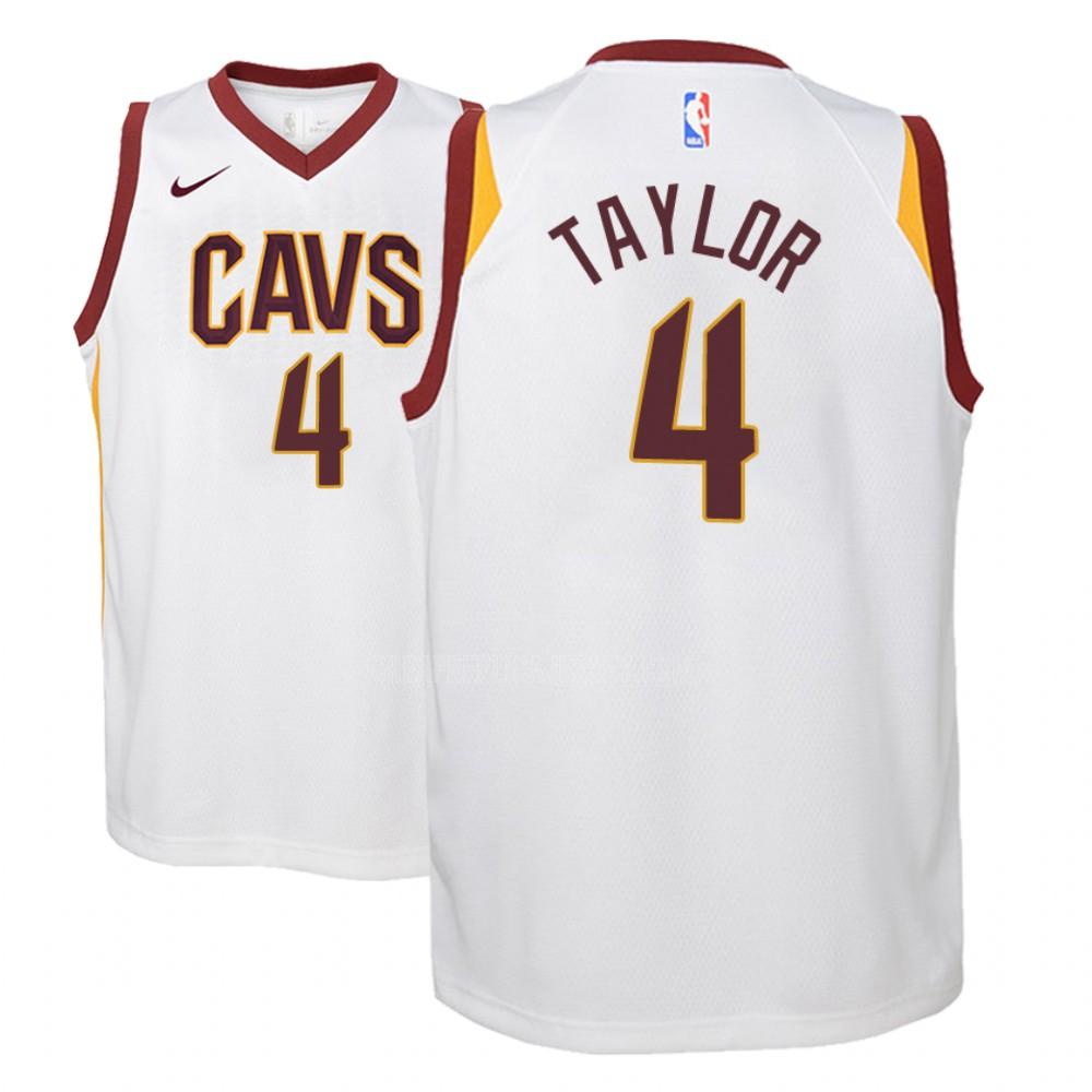youth cleveland cavaliers isaiah taylor 4 white association replica jersey
