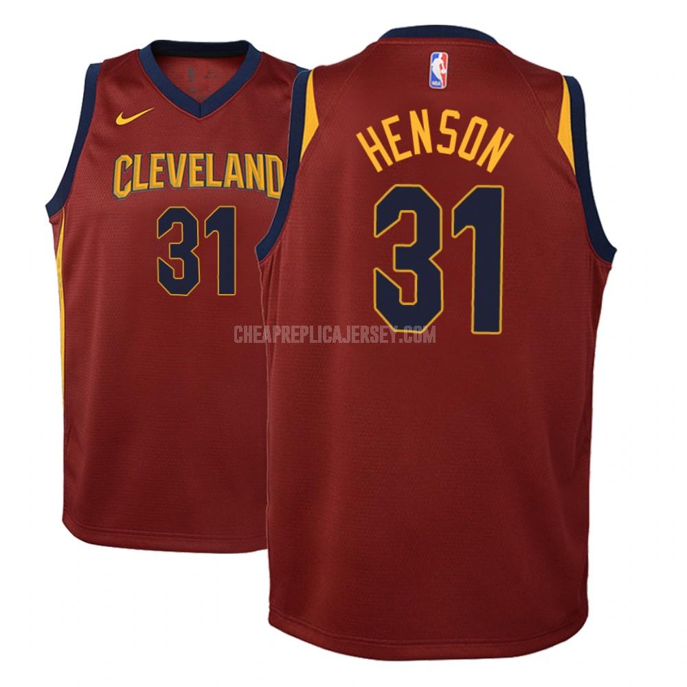 youth cleveland cavaliers john henson 31 red icon replica jersey