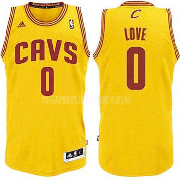 youth cleveland cavaliers kevin love 0 yellow alternate replica jersey