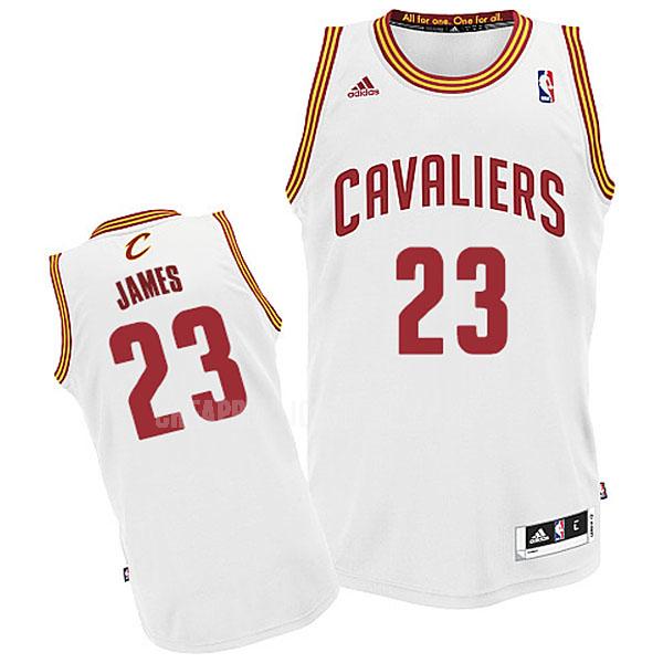 youth cleveland cavaliers lebron james 23 white home replica jersey