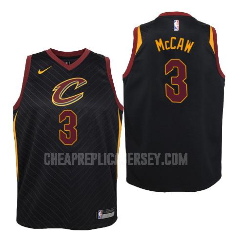 youth cleveland cavaliers patrick mccaw 3 black statement replica jersey