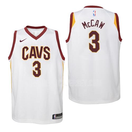 youth cleveland cavaliers patrick mccaw 3 white association replica jersey