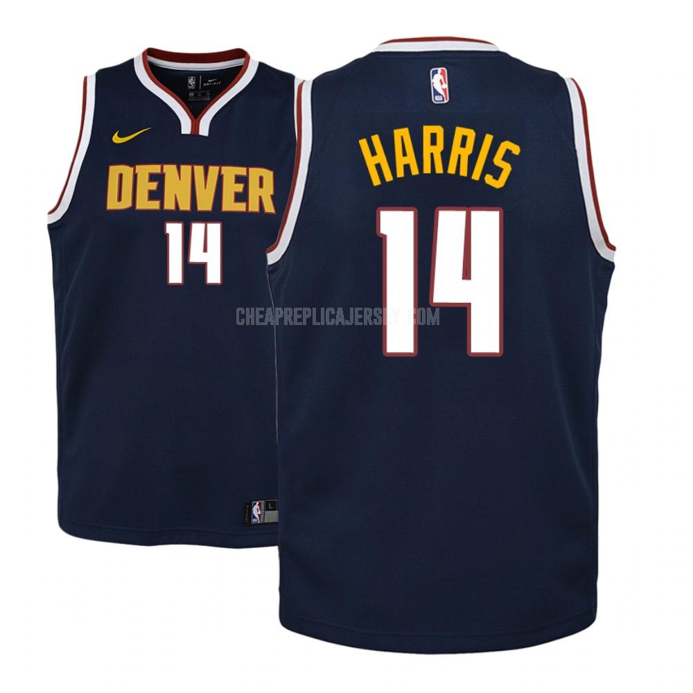 youth denver nuggets gary harris 14 navy icon replica jersey