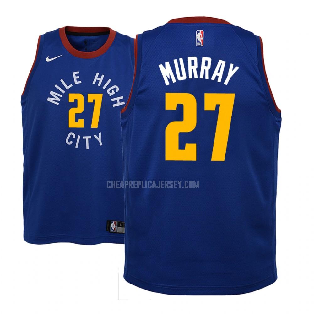 youth denver nuggets jamal murray 27 blue statement replica jersey