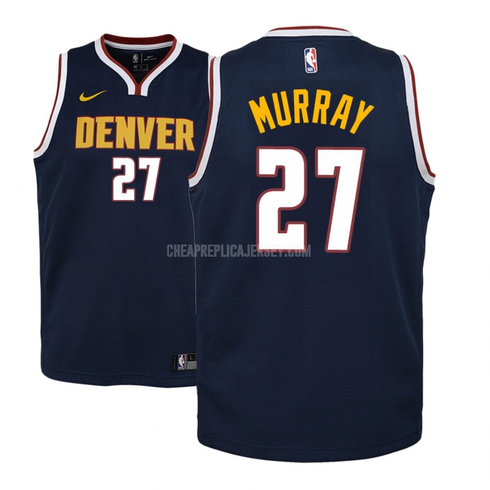 youth denver nuggets jamal murray 27 navy icon replica jersey
