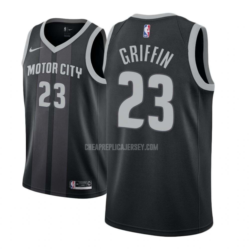 youth detroit pistons blake griffin 23 black city edition replica jersey