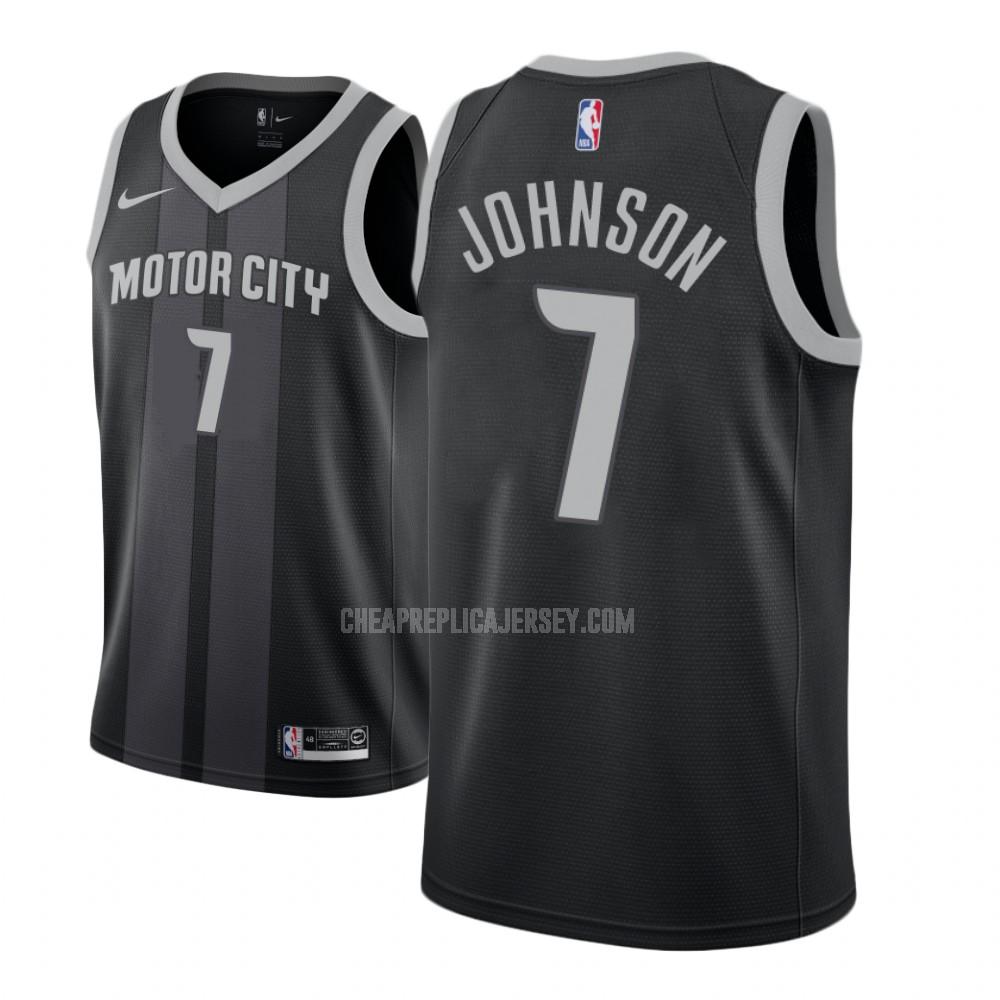 youth detroit pistons stanley johnson 7 black city edition replica jersey