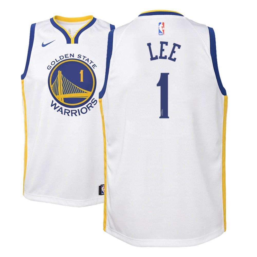 youth golden state warriors damion lee 1 white association replica jersey