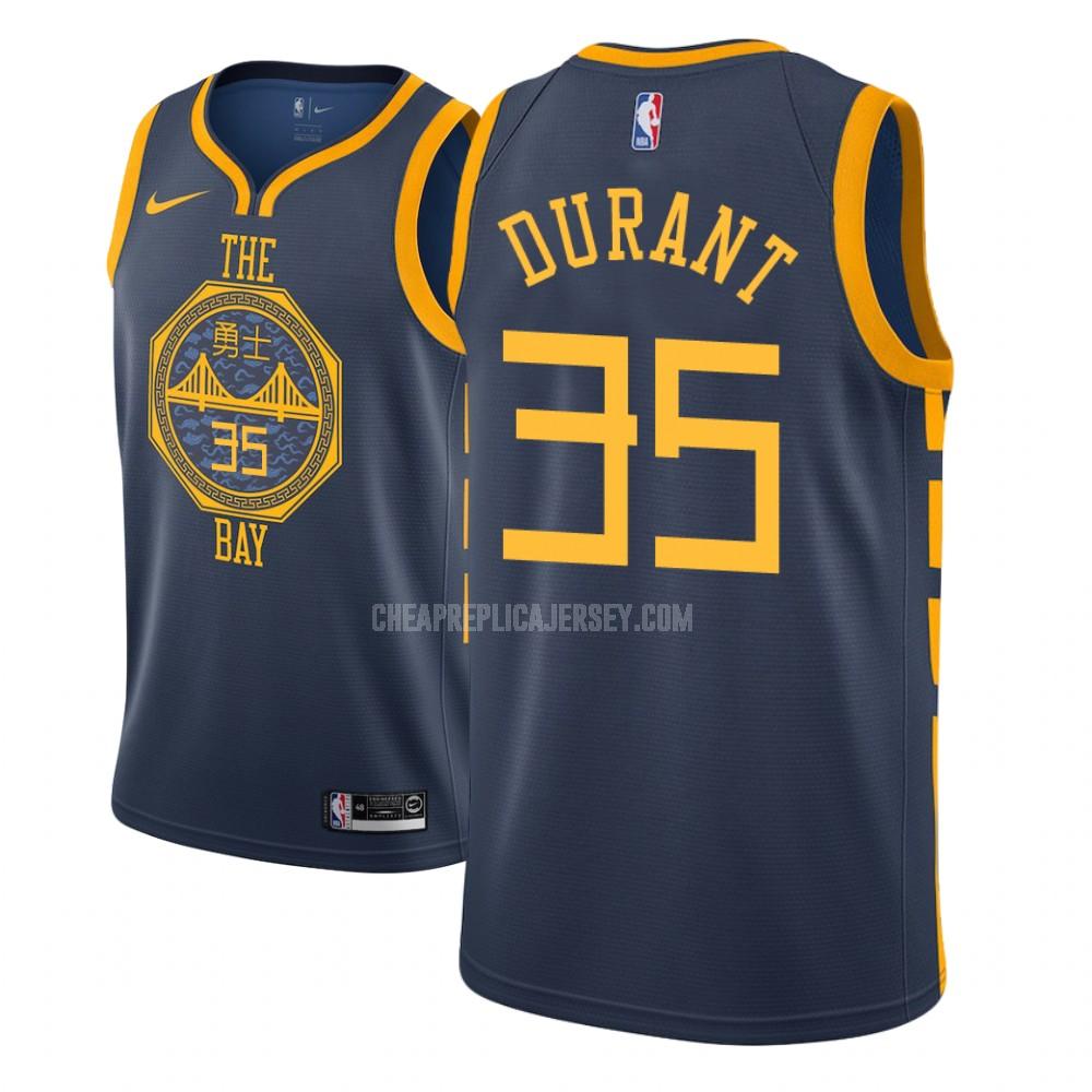 youth golden state warriors kevin durant 35 navy city edition replica jersey