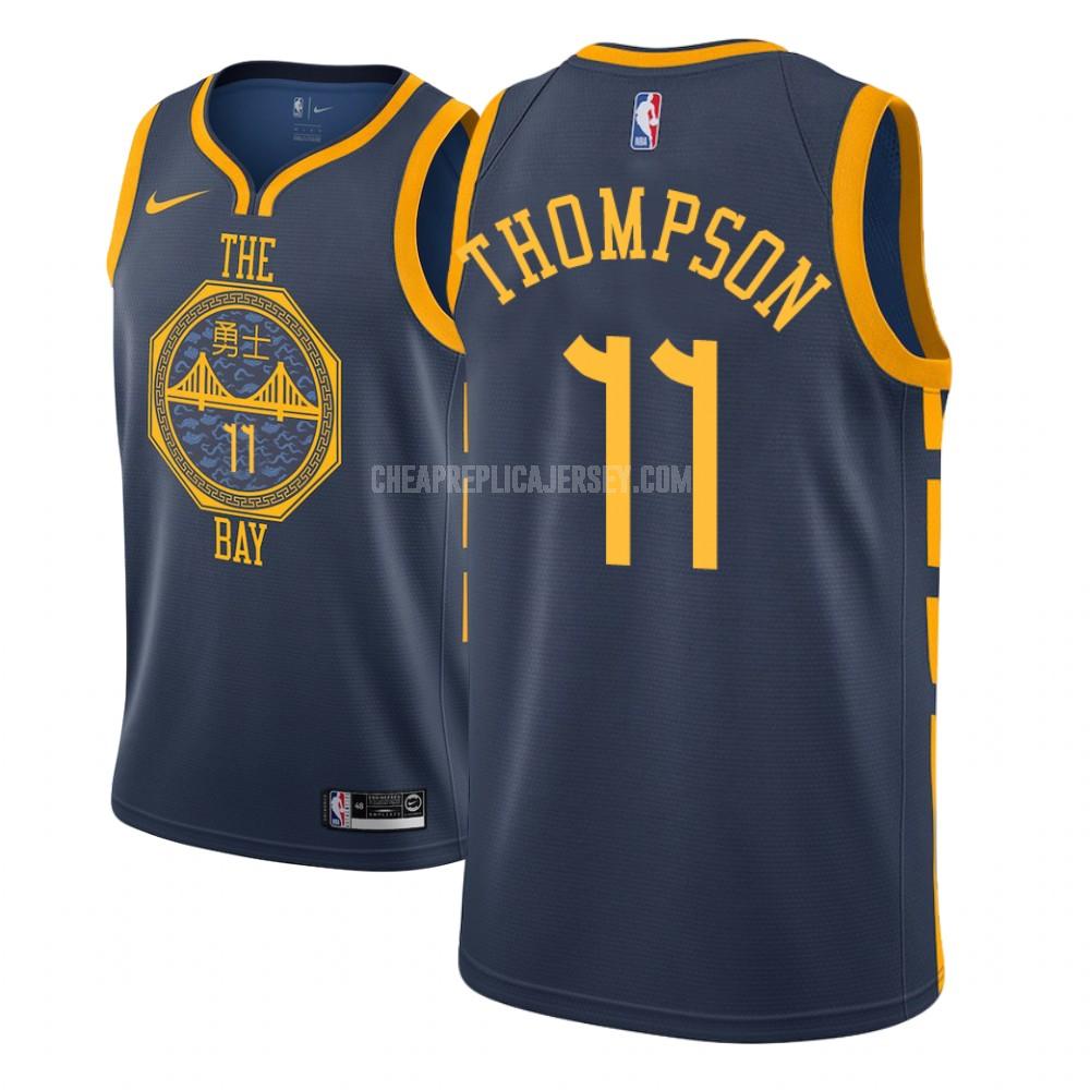 youth golden state warriors klay thompson 11 navy city edition replica jersey