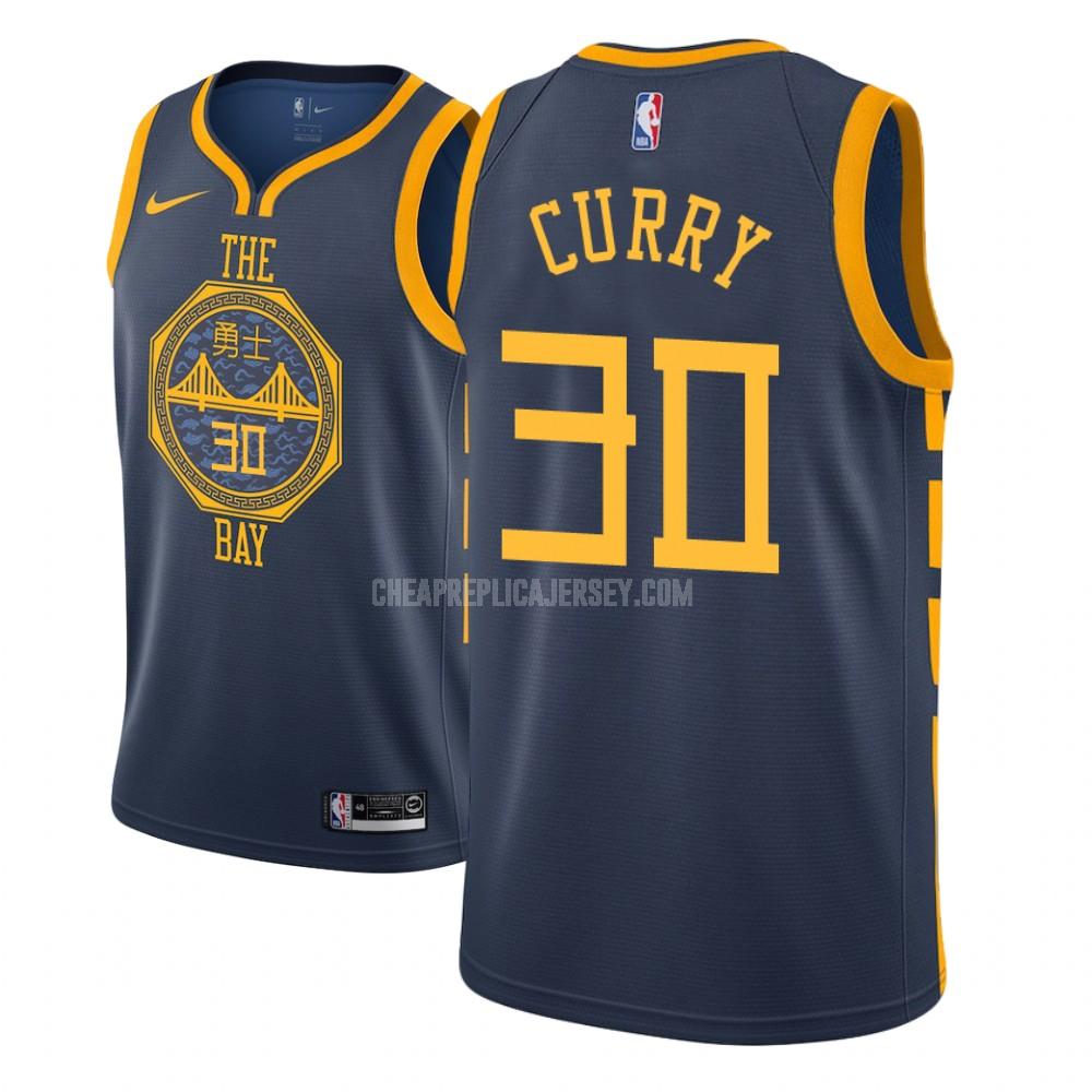 youth golden state warriors stephen curry 30 navy city edition replica jersey